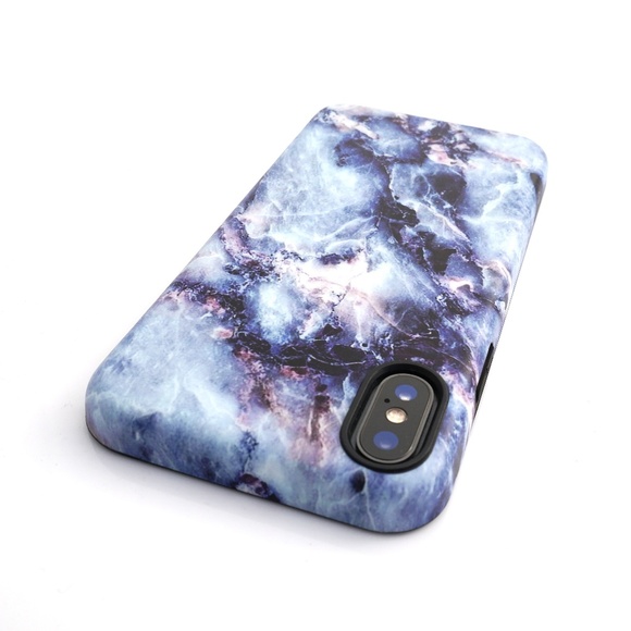 Blue Stone Marble Print Phone Case - Picture 3 of 5
